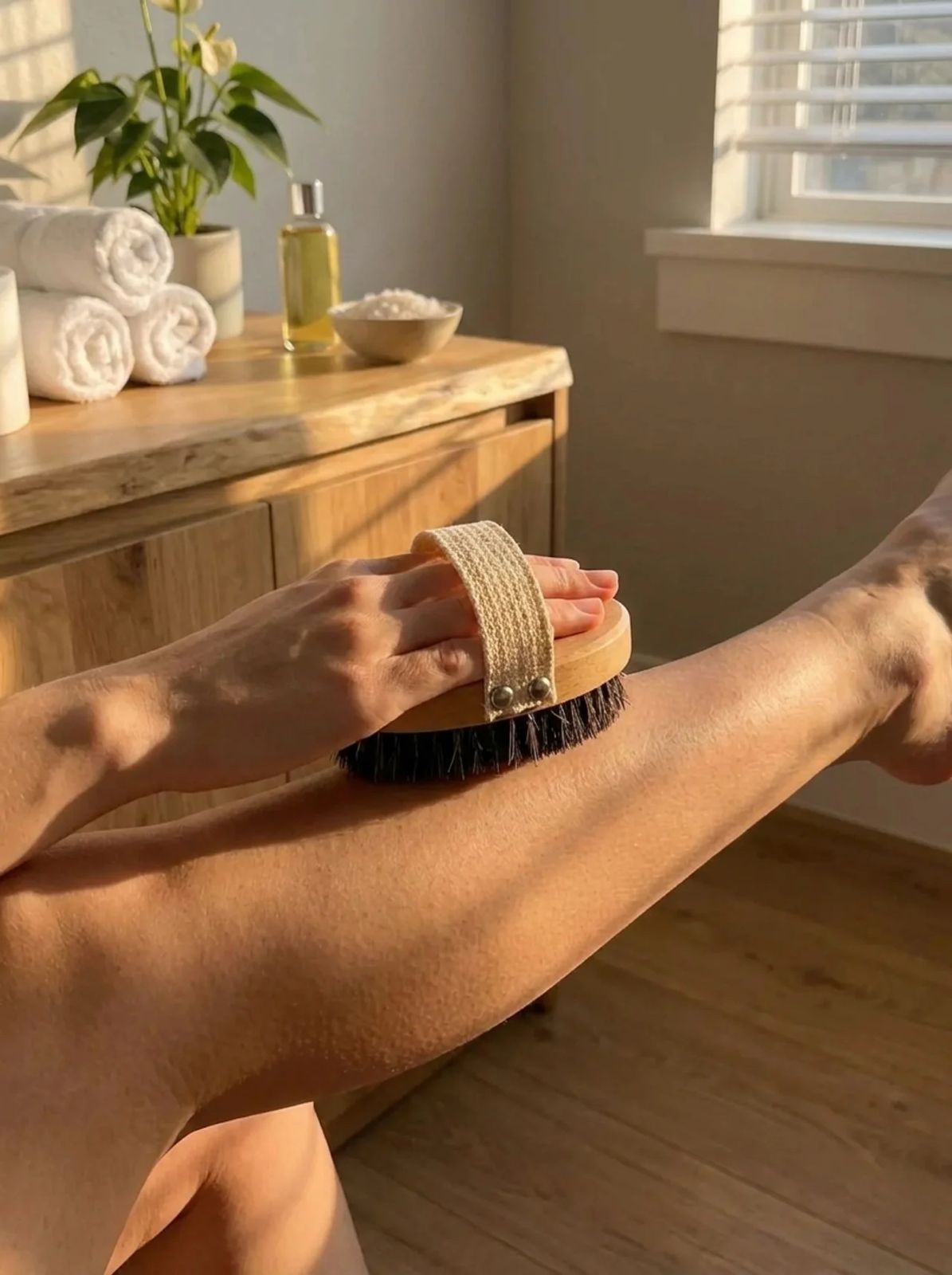 Copper brush replaces scrubs and oils